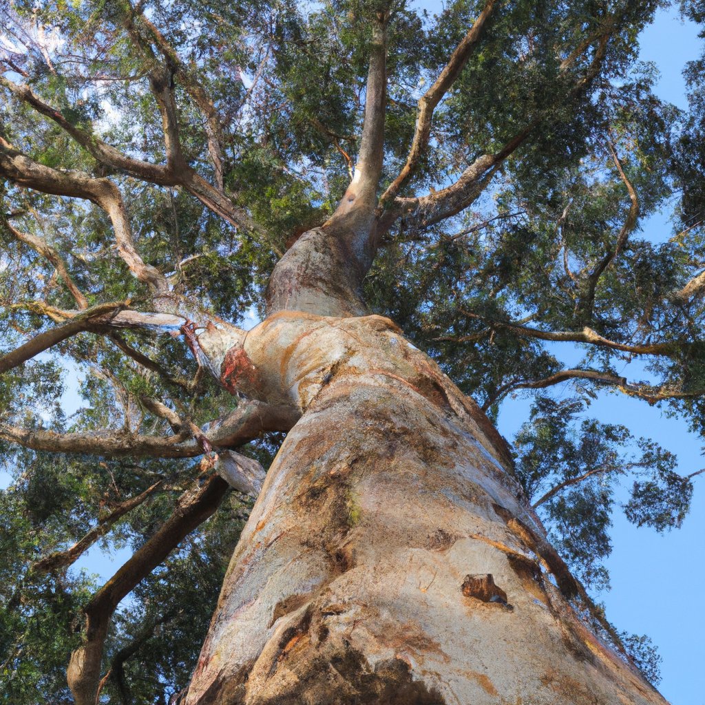The Eucalyptus regnans tree